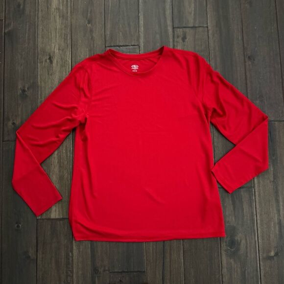 Athletic Works Bundle of 2 Dry Fit Long Sleeve Active Tees Red and Pink M - Picture 7 of 10